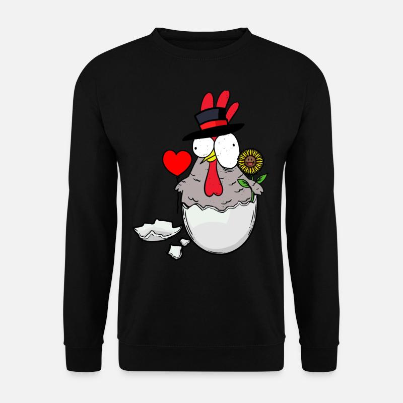Birthday Chicken Congratulations Congratulations Birth - Unisex Sweatshirt - black