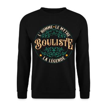 Bouliste Boules et Petanque Humour Boccia Pétanque - Sweat-shirt Unisexe - noir - Devant - Alina (178cm) & Michal (187cm)