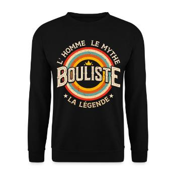 Bouliste Boules et Petanque Humour Boccia Pétanque - Sweat-shirt Unisexe - noir - Devant - Alina (178cm) & Michal (187cm)