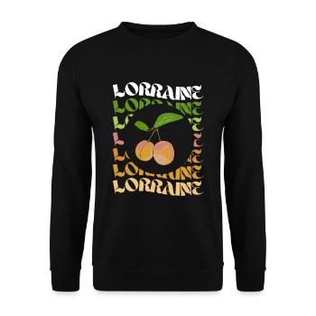 Cadeau Homme Lorrain 7 - Sweat-shirt Unisexe - noir - Devant - Alina (178cm) & Michal (187cm)