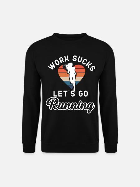 Running Runner Half Marathon - Unisex Pullover - Schwarz