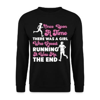 Running Runner Semi-Marathon Fille - Sweat-shirt Unisexe - noir - Devant - Alina (178cm) & Michal (187cm)