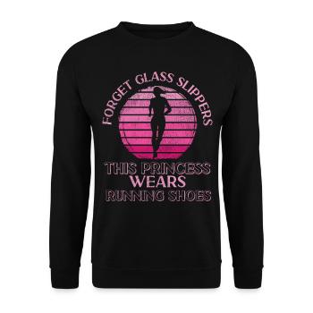 Running Runner Semi-Marathon Fille - Sweat-shirt Unisexe - noir - Devant - Alina (178cm) & Michal (187cm)