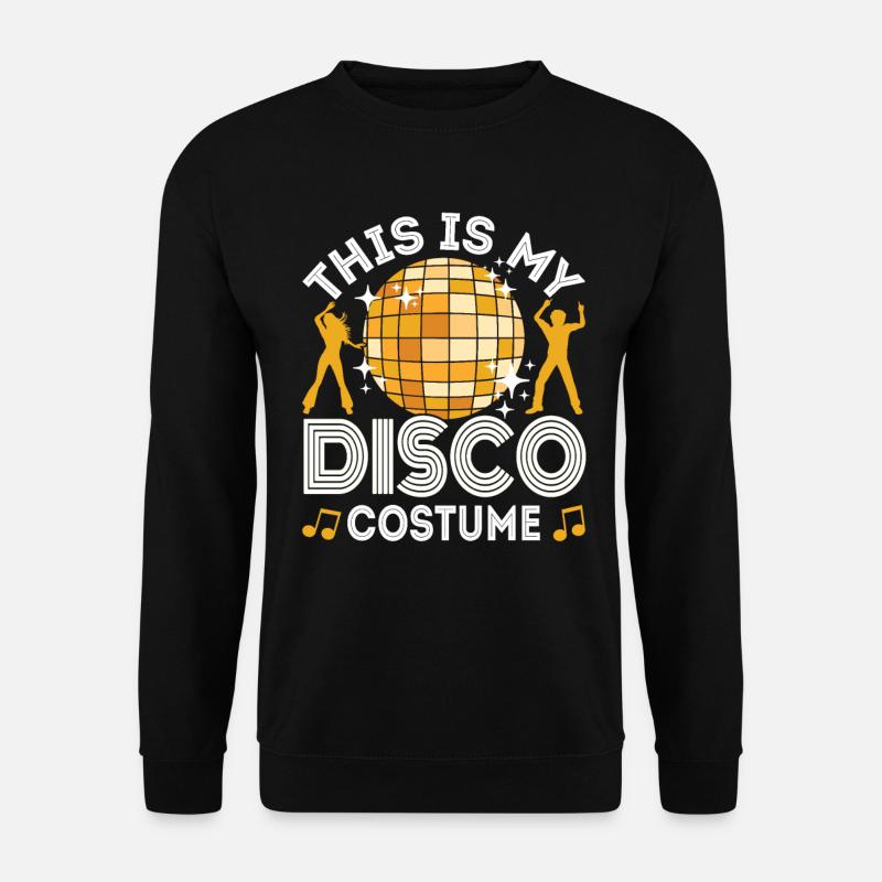 Disco 70er 80er Jahre Disko Party Outfit Discothek - Unisex Pullover - Schwarz