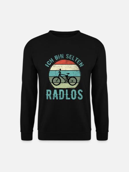 Ich Bin Selten Radlos - Fahrrad - Unisex Pullover - Schwarz
