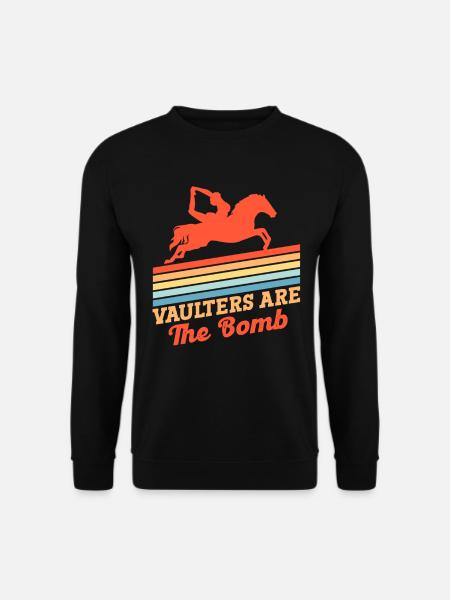 Sport équestre Vaulting Bomb Vaulter Riding - Sweat-shirt Unisexe - noir