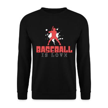 Base-ball - Sweat-shirt Unisexe - noir - Devant - Alina (178cm) & Michal (187cm)