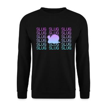 Snail - Unisex Sweatshirt - black - Front - Alina (178cm) & Michal (187cm)