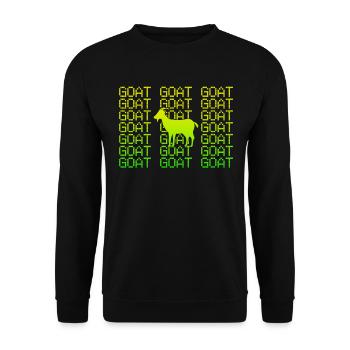 Chèvre - Sweat-shirt Unisexe - noir - Devant - Alina (178cm) & Michal (187cm)