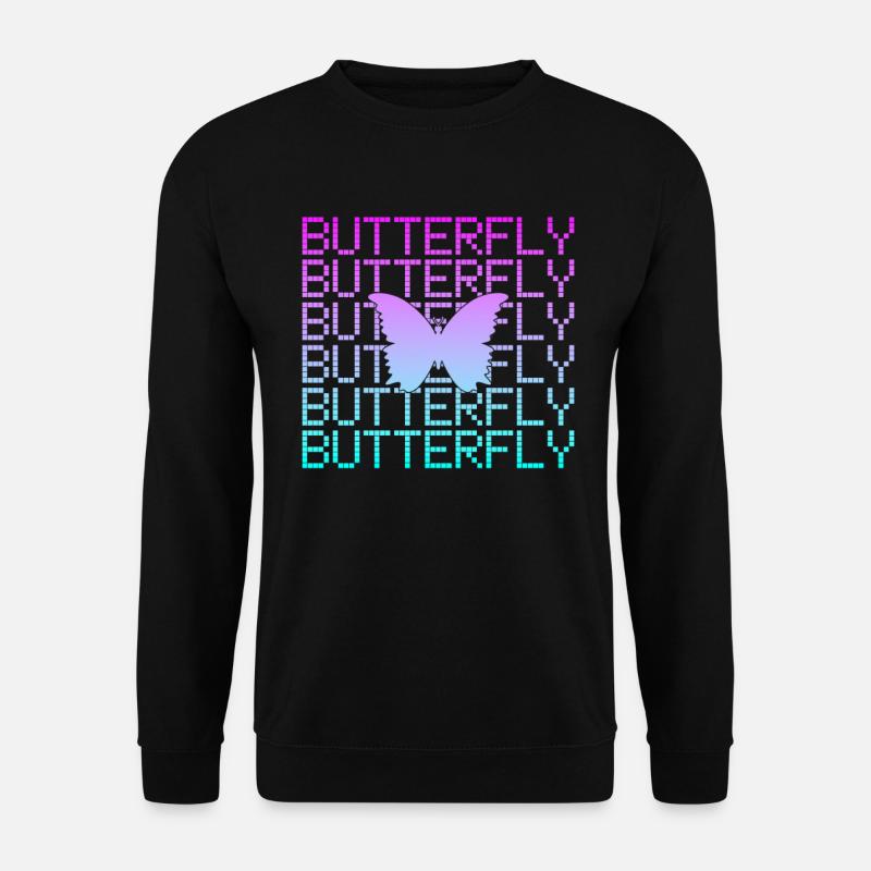 Papillon - Sweat-shirt Unisexe - noir