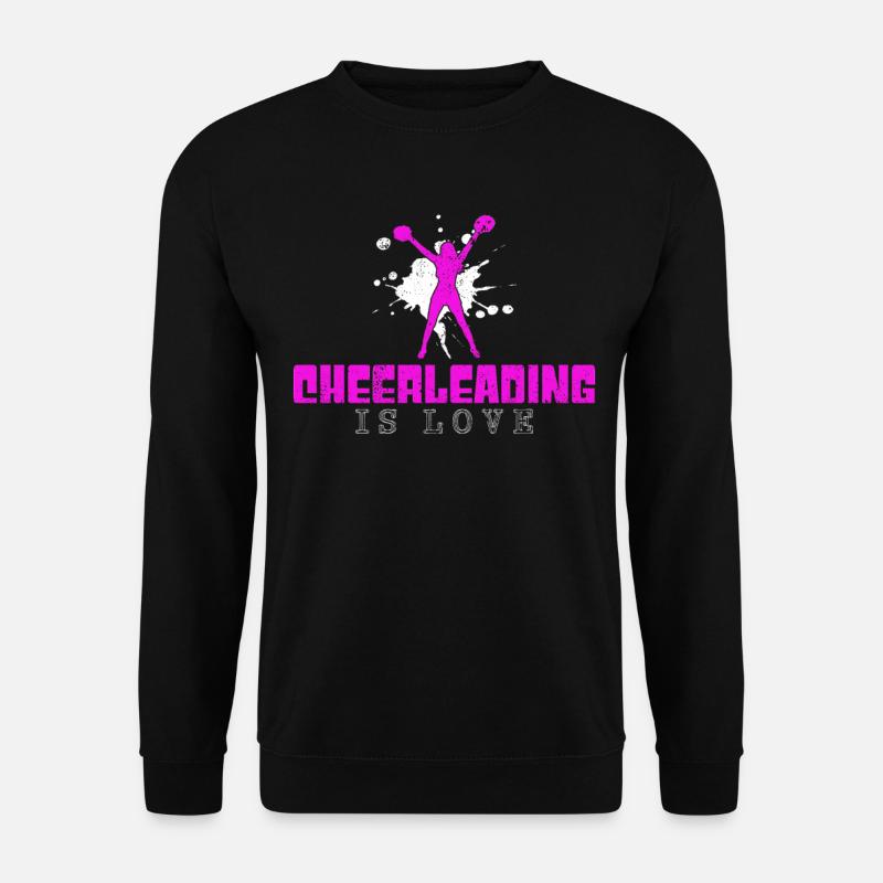 Cheerleading saying - Unisex Sweatshirt - black