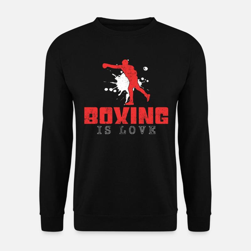 Boxen Spruch - Unisex Pullover - Schwarz