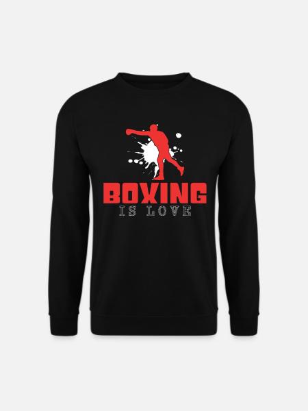 Boxing Saying - Unisex Sweatshirt - black