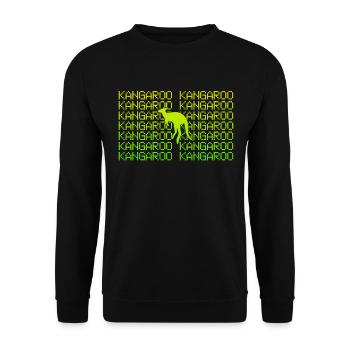 Kangourou - Sweat-shirt Unisexe - noir - Devant - Alina (178cm) & Michal (187cm)