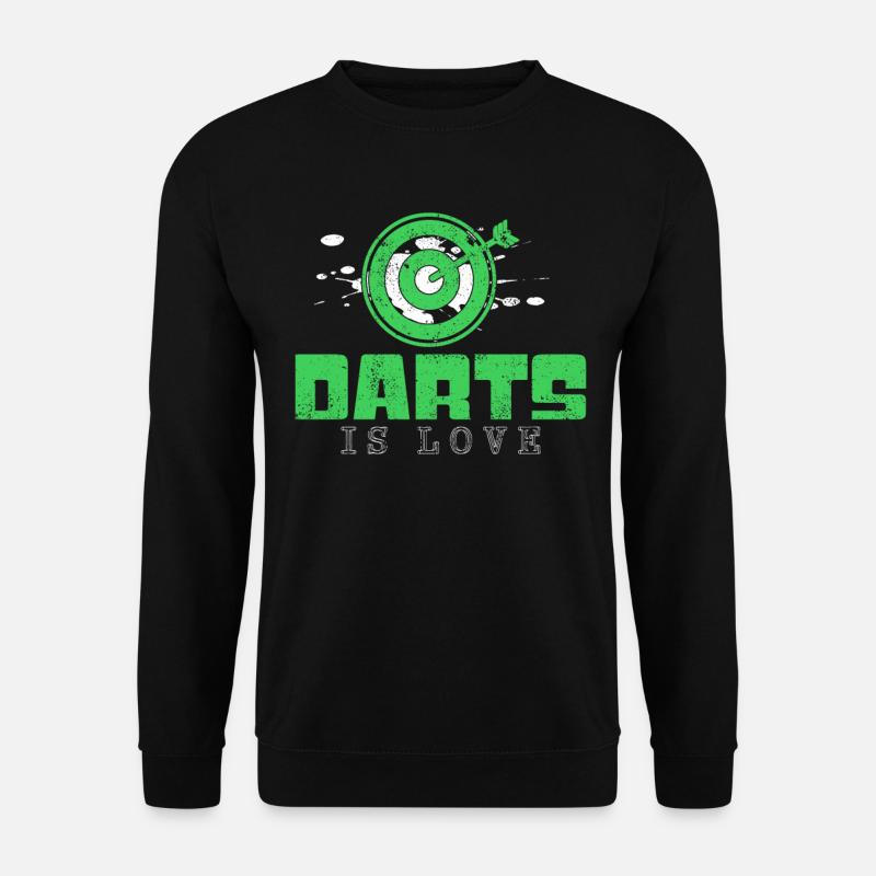 Darts Spruch - Unisex Pullover - Schwarz