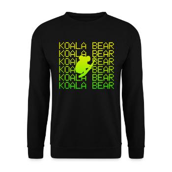 Koala Bear - Unisex Sweatshirt - black - Front - Alina (178cm) & Michal (187cm)