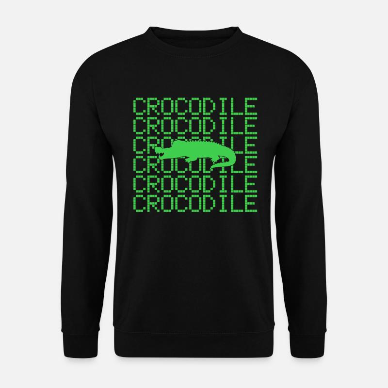 Krokodil - Unisex Pullover - Schwarz