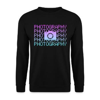 Fotografie - Unisex Pullover - Schwarz - Vorne - Alina (178cm) & Michal (187cm)
