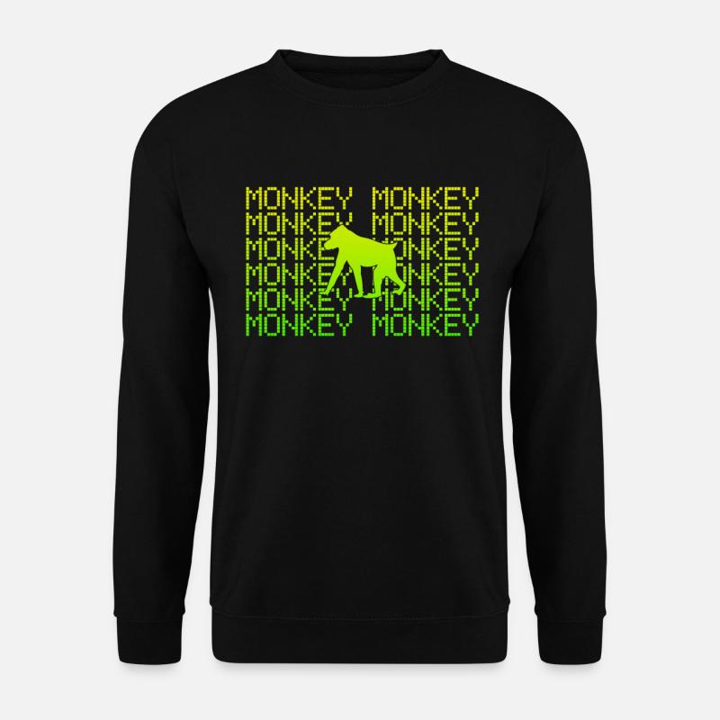 Affe - Unisex Pullover - Schwarz