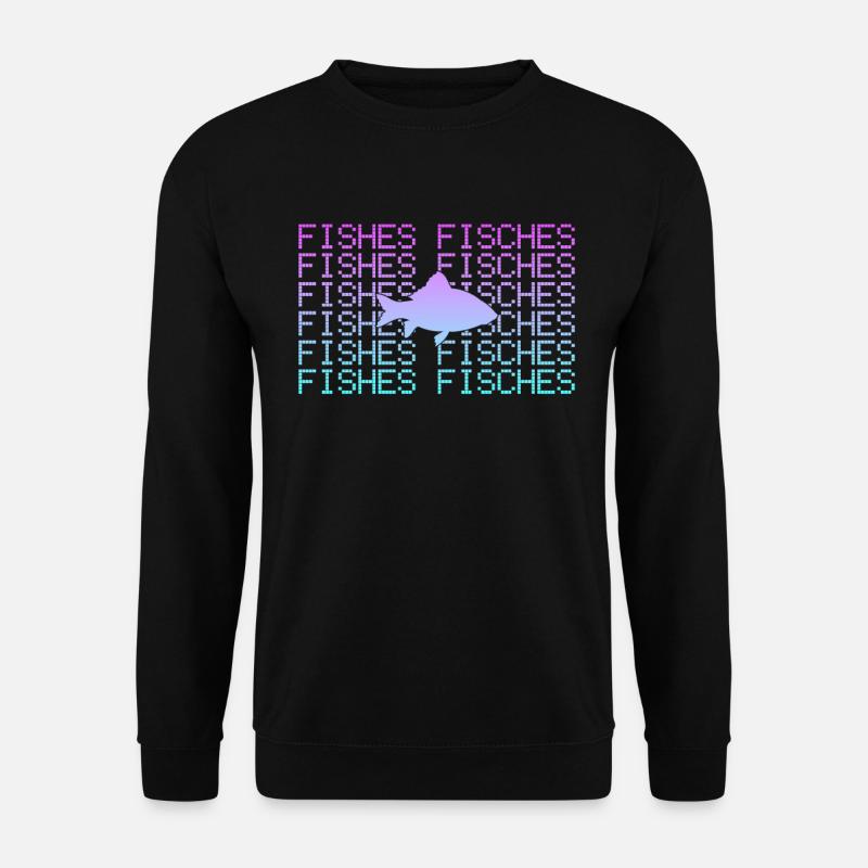 Fische - Unisex Pullover - Schwarz