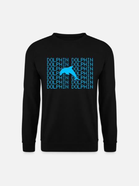 Delfin - Unisex Pullover - Schwarz