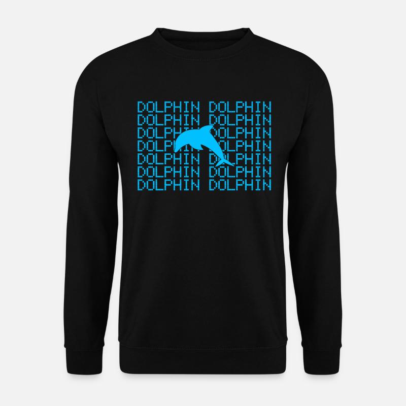 Delfin - Unisex Pullover - Schwarz