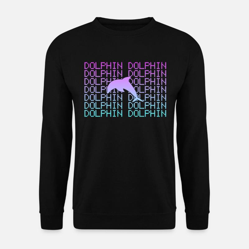Delfin - Unisex Pullover - Schwarz