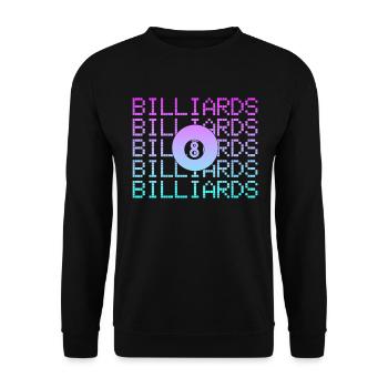 Billiard - Unisex Pullover - Schwarz - Vorne - Alina (178cm) & Michal (187cm)