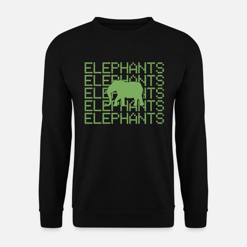 Elephant - Unisex Sweatshirt - black