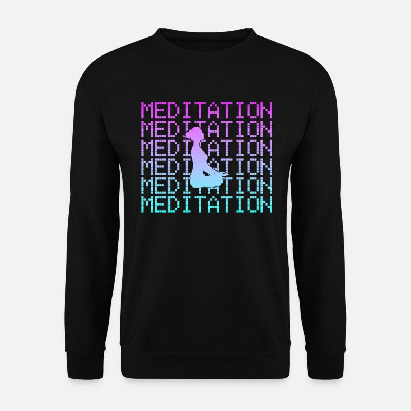 Meditation - Unisex Pullover - Schwarz