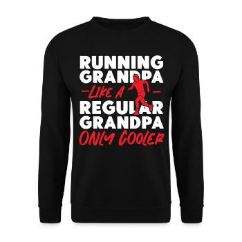 Running Runner Half Marathon - Unisex Sweatshirt - black - Front - Alina (178cm) & Michal (187cm)