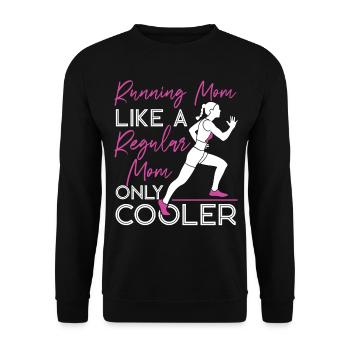 Running Runner Semi-Marathon Maman - Sweat-shirt Unisexe - noir - Devant - Alina (178cm) & Michal (187cm)