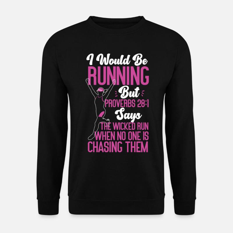 Running Runner Half Marathon - Unisex Pullover - Schwarz