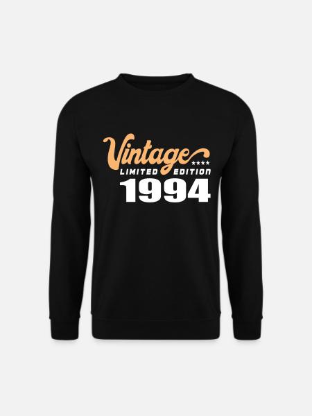 Vintage Geburtstag Geburtstag Retro 1994 Limited - Unisex Pullover - Schwarz