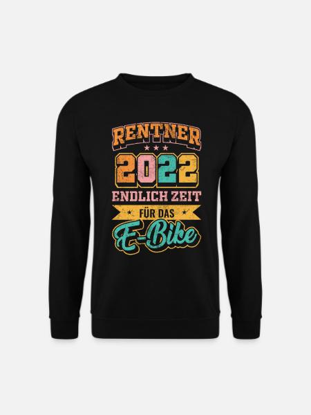 E-Bike Rentner - Unisex Pullover - Schwarz