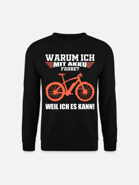 E Bikes E Bike E-Bike Akku - Unisex Pullover - Schwarz