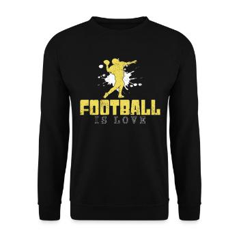 dicton football - Sweat-shirt Unisexe - noir - Devant - Alina (178cm) & Michal (187cm)