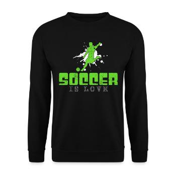 Dicton du football - Sweat-shirt Unisexe - noir - Devant - Alina (178cm) & Michal (187cm)