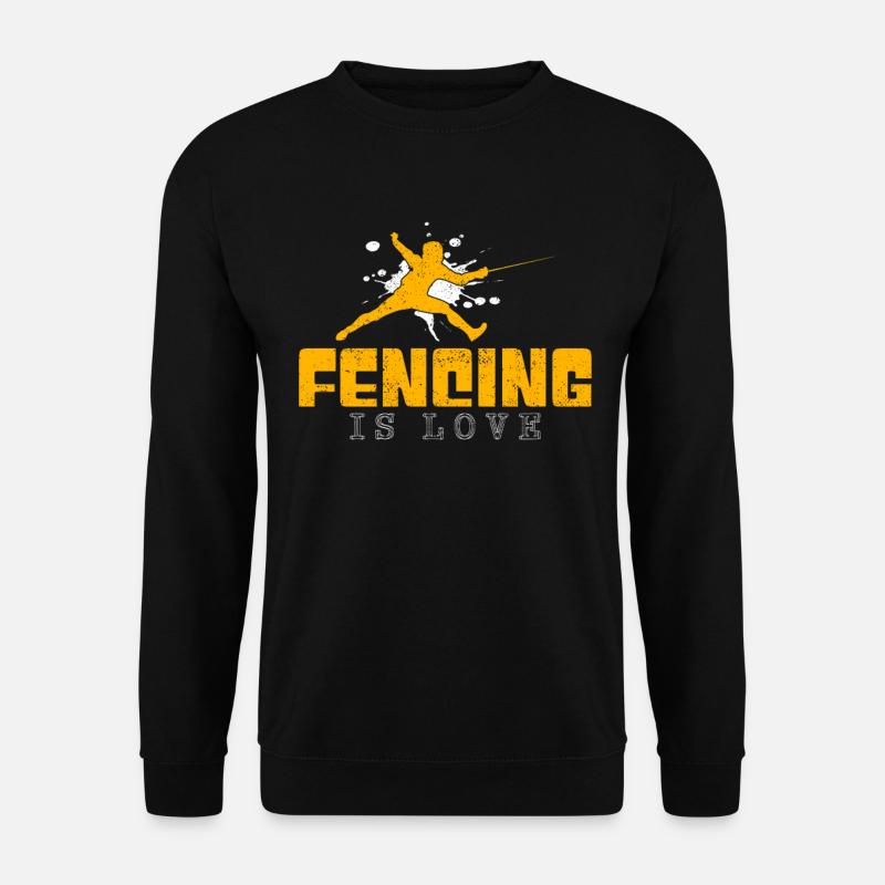 Fechten Spruch - Unisex Pullover - Schwarz
