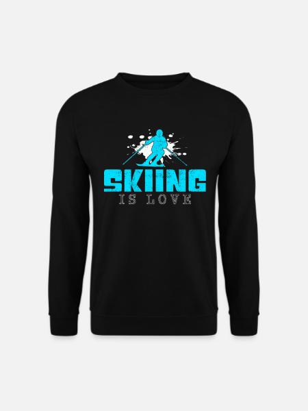 Ski Saying - Unisex Sweatshirt - black