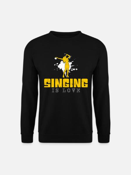 Singing Saying - Unisex Sweatshirt - black