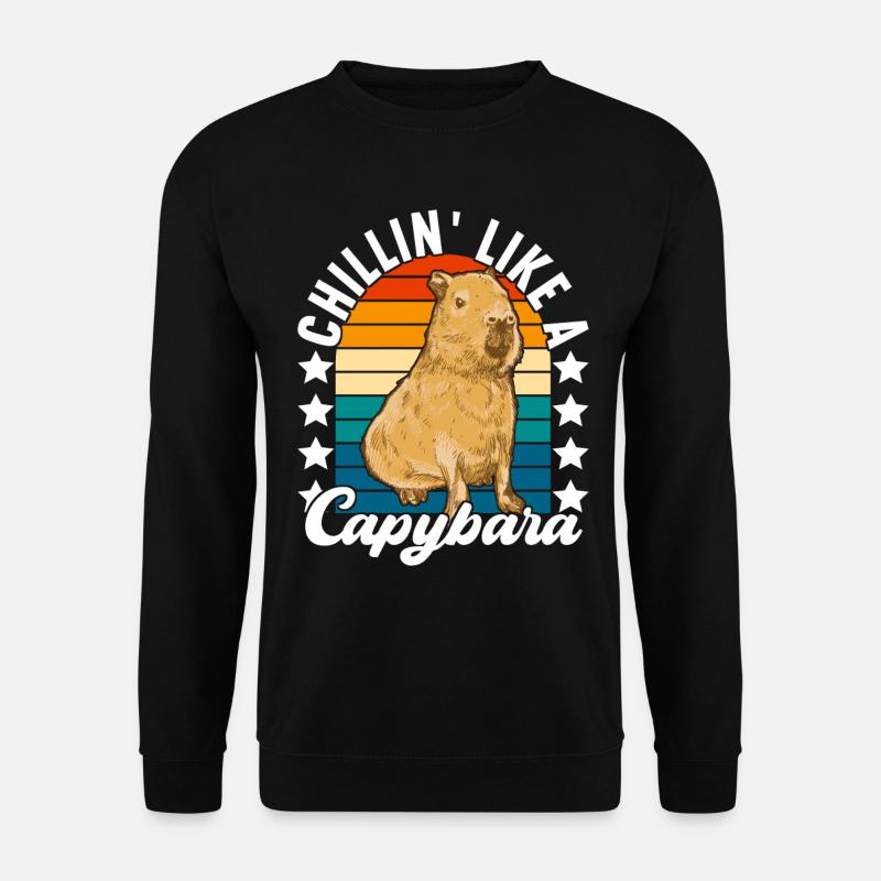 Capybara Wasserschwein - Sweat-shirt Unisexe - noir