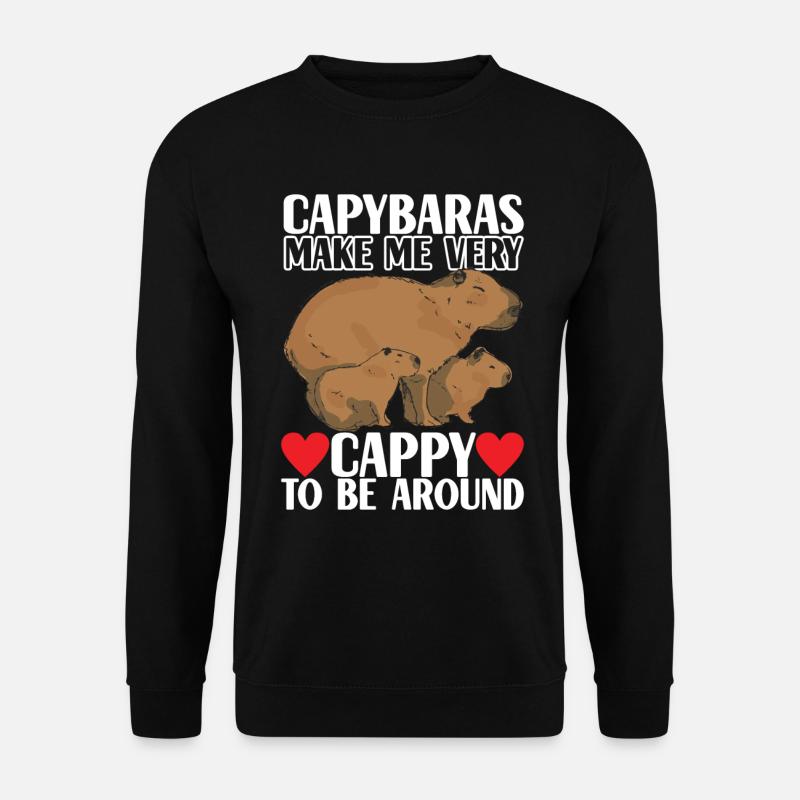 Capybara Wasserschwein - Sweat-shirt Unisexe - noir