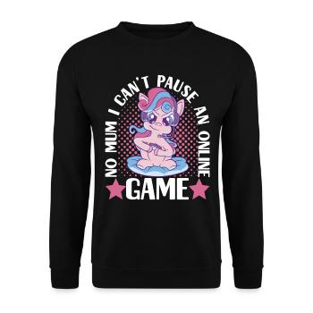Joueurs de jeu - Sweat-shirt Unisexe - noir - Devant - Alina (178cm) & Michal (187cm)