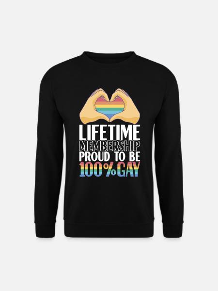 LGBTQ Gay Pride Schwul - Unisex Sweatshirt - black