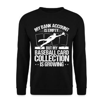 Collection de cartes de baseball Collection De cartes de sport - Sweat-shirt Unisexe - noir - Devant - Alina (178cm) & Michal (187cm)