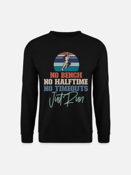 Running Runner Half Marathon No - Unisex Sweatshirt - black