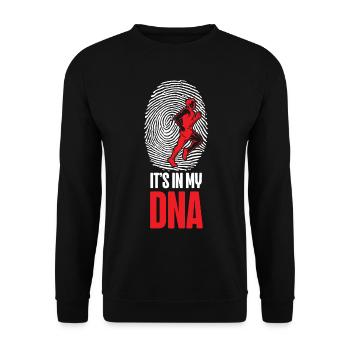 Running Runner Half Marathon - Unisex Sweatshirt - black - Front - Alina (178cm) & Michal (187cm)