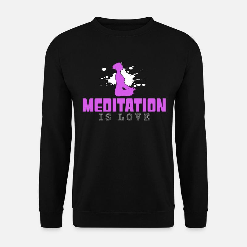 Meditation - Unisex Pullover - Schwarz