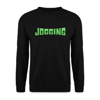 jog - Unisex Sweatshirt - black - Front - Alina (178cm) & Michal (187cm)